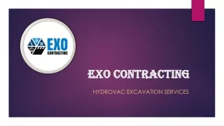 Hydrovac  Excavation Services | Exocontract.com