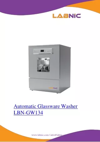 Automatic Glassware Washer 170 L