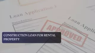 Construction Loan For Rental Property