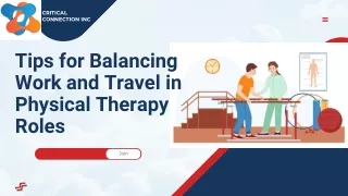 Choose The Best PT Travel jobs at Critical Connection Inc