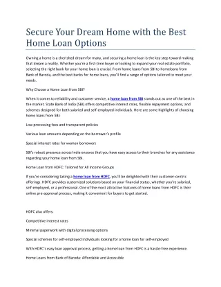 Secure Your Dream Home with the Best Home Loan Options-compressed