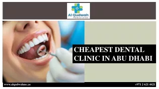 CHEAPEST DENTAL CLINIC IN ABU DHABI