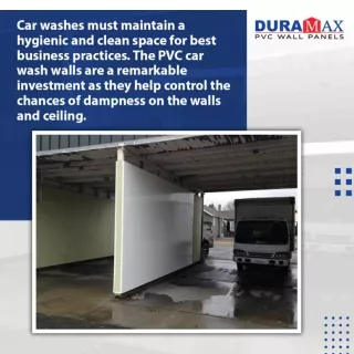 PVC wall for car wash is easy to clean and maintain