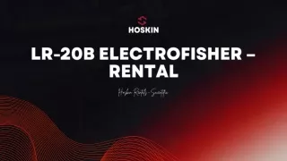 LR-20B Electrofisher – RENTAL