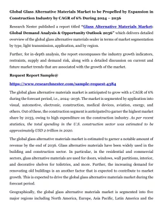 Glass Alternative Materials Market