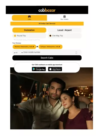 Mumbai to Kolhapur Cab