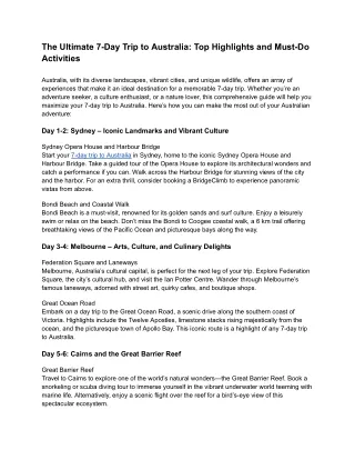 The Ultimate 7-Day Trip to Australia_ Top Highlights and Must-Do Activities (2)