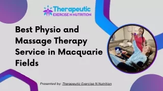Best Physio and Massage Therapy Service in Macquarie Fields