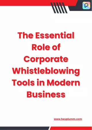The Essential Role of Corporate Whistleblowing Tools in Modern Business