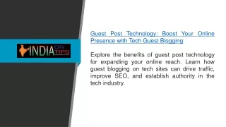Guest Post Technology Boost Your Online Presence with Tech Guest Blogging