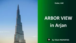 ARBOR VIEW at Arjan By Tesla Properties for Real Estate Investment Dubai