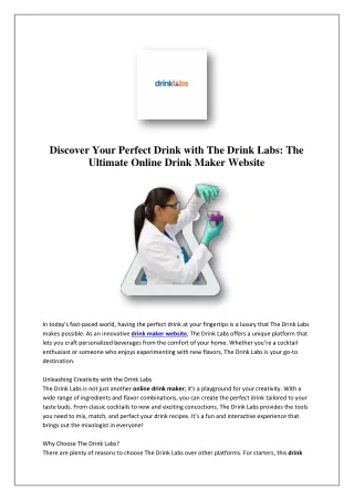 Make Your Own Coffee Brand | Drink Labs