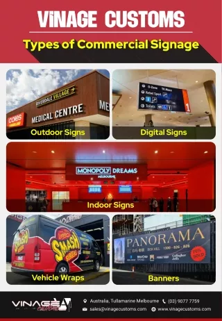 Types of Commercial Signage