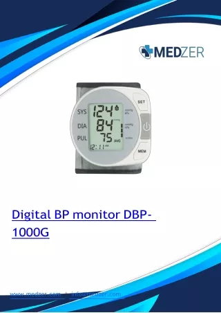 Digital BP monitor Voice-prompt guidance