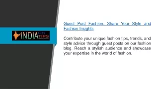 Guest Post Fashion Share Your Style and Fashion Insights