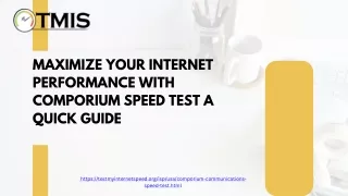 Maximize Your Internet Performance with Comporium Speed Test  A Quick Guide