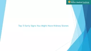 Top 5 Early Signs You Might Have Kidney