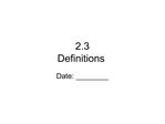 2.3
 Definitions