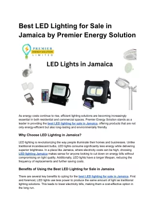 LED Lighting for Sale in Jamaica