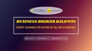 Business Broker Baldwin: Trusted Experts in Business Transactions