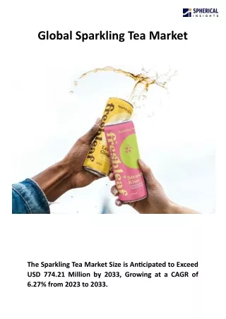 Global Sparkling Tea Market Size, Share, Growth, Forecasts To 2033