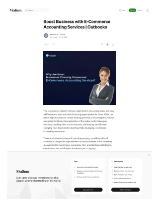 Boost Business with E-Commerce Accounting Services  Outbooks