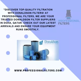 Donaldson filter suppliers in Doha Qatar