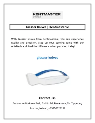 Giesser Knives | Kentmaster.ie