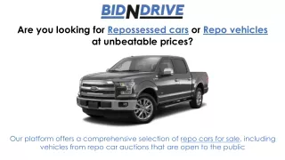 Save Big on Repossessed Cars - Auctions & Sales Near You