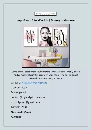 Australian Wall Art | Mybudgetart.com.au