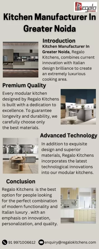 Kitchen Manufacturer In Greater Noida