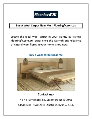 Buy A Wool Carpet Near Me | Flooringfx.com.au