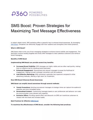 SMS Boost