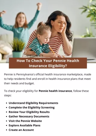 How To Check Your Pennie Health Insurance Eligibility?