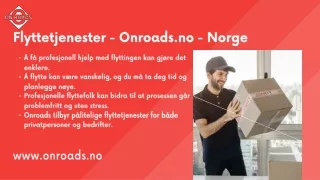 Flyttetjenester - Onroads.no - Norge