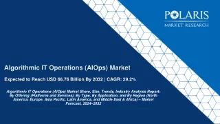 Algorithmic IT Operations (AIOps) Market Forecast 2024-2032 By Price, Trend, and