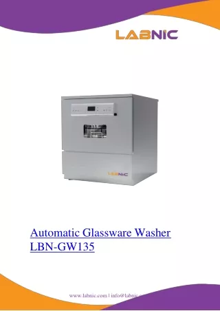 Automatic Glassware Washer