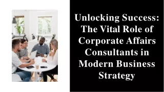Liam Cox Shares Why a Corporate Affairs Consultant is Essential for Modern Businesses