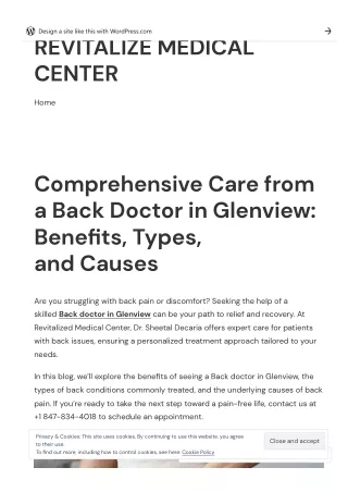 Comprehensive Care from a Back Doctor in Glenview: Benefits, Types, and Causes