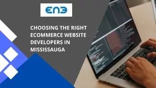 Choosing The Right Ecommerce Website Developers In Mississauga