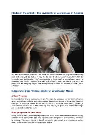 Hidden in Plain Sight_ The Invisibility of Jewishness in America