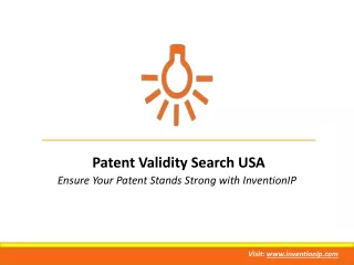 Patent Validity Search USA | Ensure Your Patent Stands Strong with InventionIP