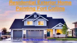 Residential Exterior Home Painting Fort Collins