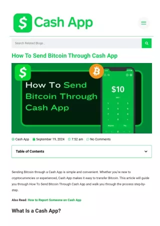 How To Send Bitcoin Through Cash App