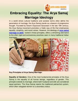 arya samaj marriage in delhi