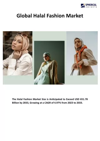 Global Halal Fashion Market Size, Share, Forecasts To 2033