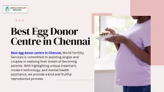 Best Egg Donor Centre in  chennai
