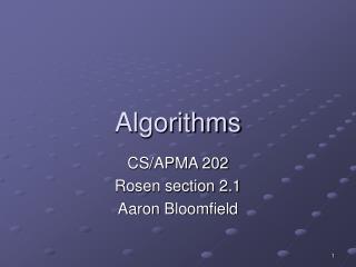 Algorithms