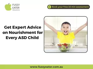 Get Expert Advice on Nourishment for Every ASD Child