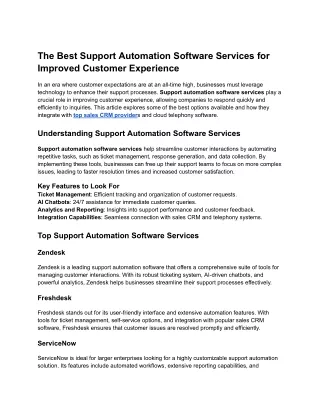 The Best Support Automation Software Services for Improved Customer Experience.docx